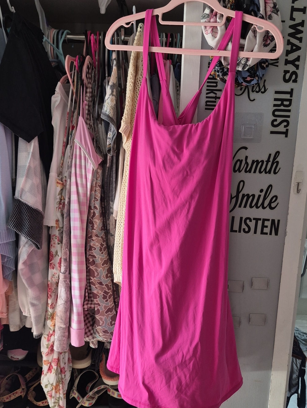 Halara Women’s Pink Slip Dress — Lightweight Summer Tank Dress Xl